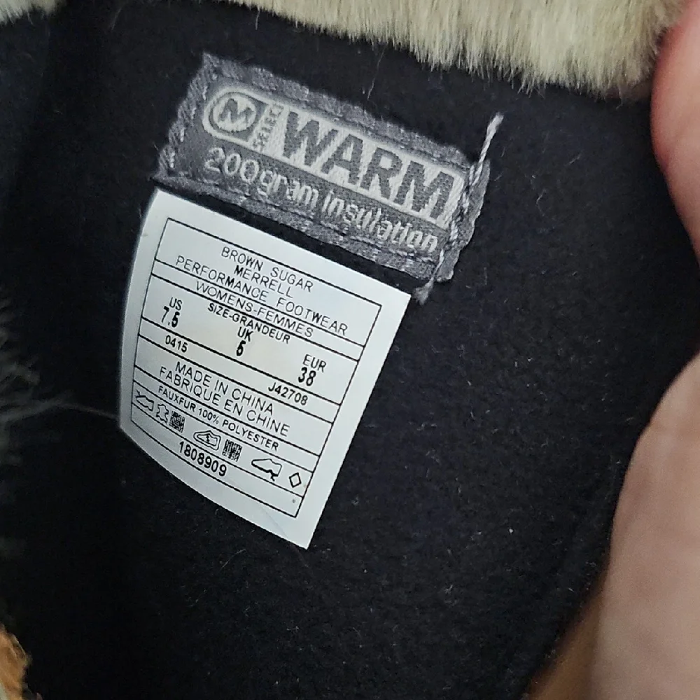 Merrell Women's Brown Winter Boots with Faux Fur - Picture 3 of 4